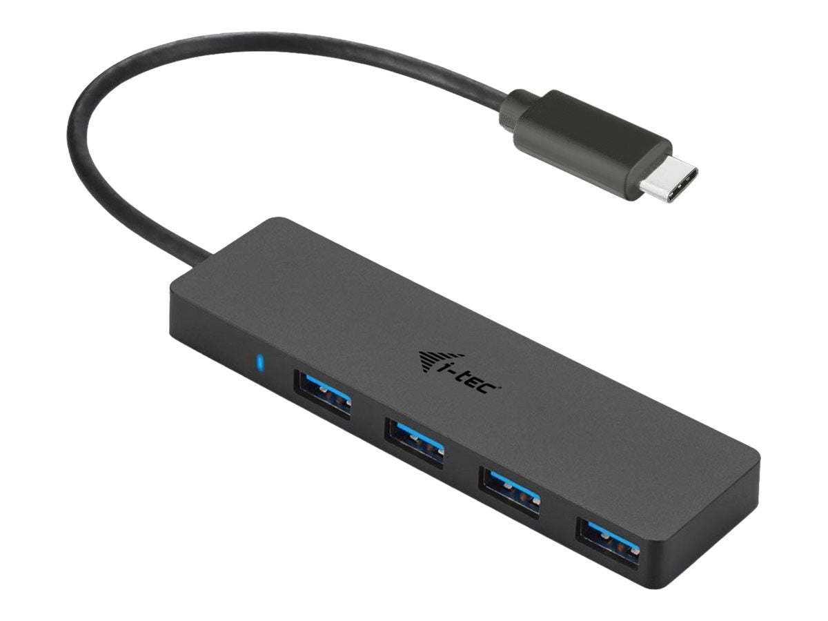 I-TEC USB C Slim Passive HUB 4 Port Vorderansicht