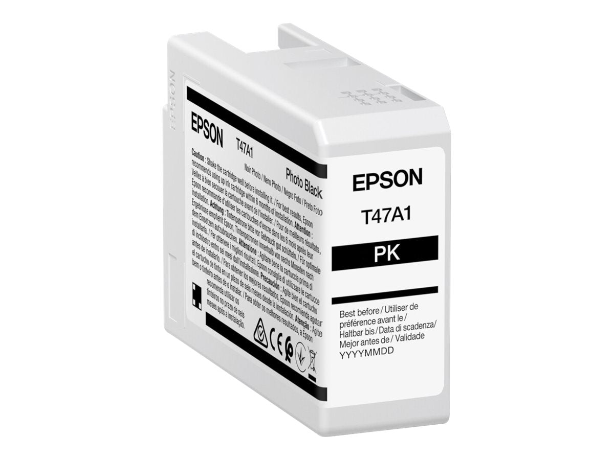 EPSON 5LB Singlepack Photo Black T47A1 UltraChrome Pro 10 ink 50ml - Vorderansicht