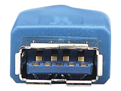 TECHLY USB3.0 Verlängerungskabel blau 1m Anschlussansicht