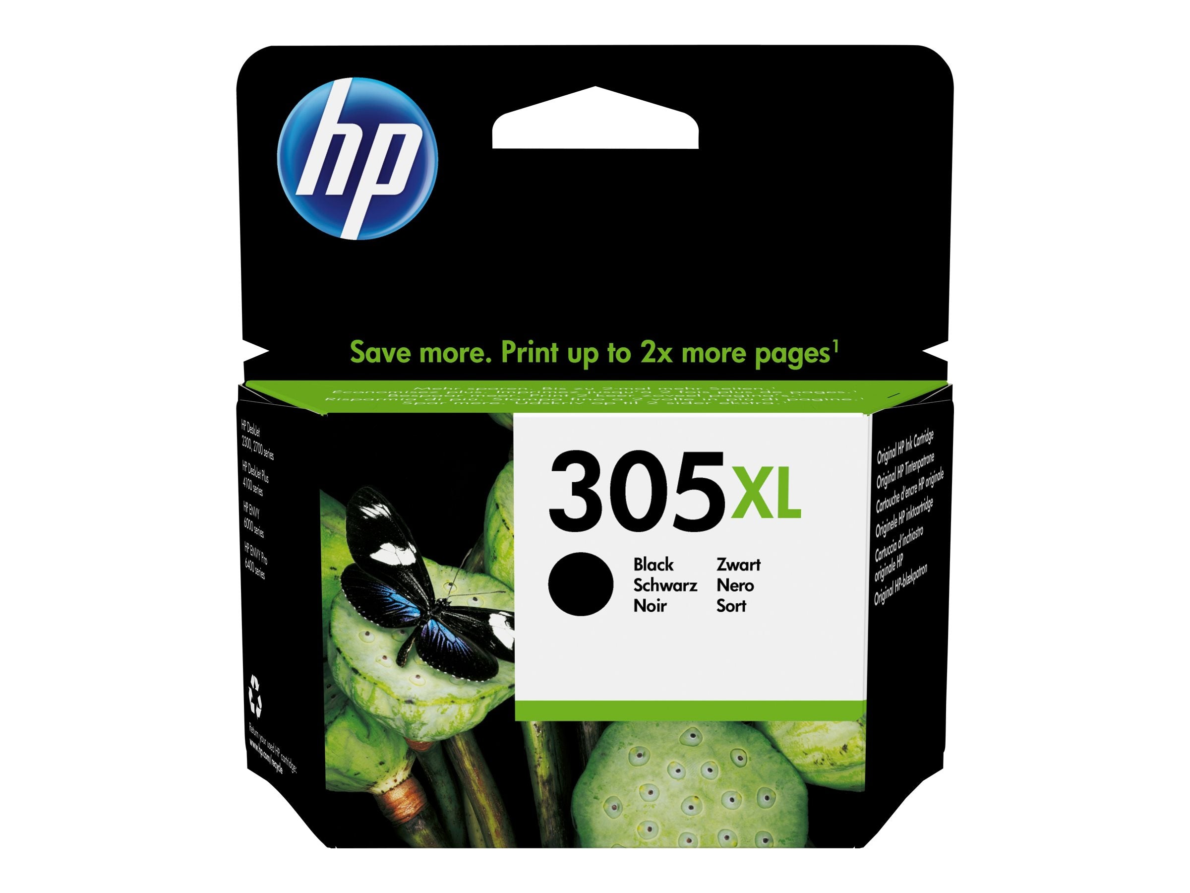 HP 305XL High Yield Black Original Ink Cartridge im Einsatz