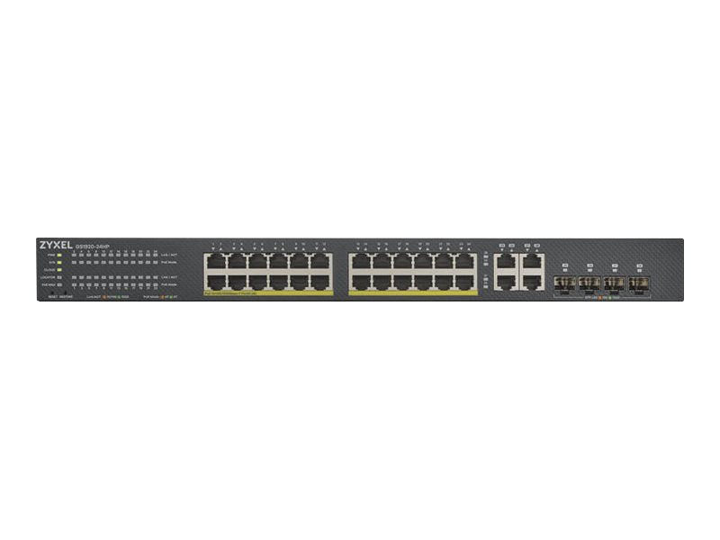 ZYXEL GS1920-24HPv2 28 Port Smart Managed PoE Switch Vorderansicht