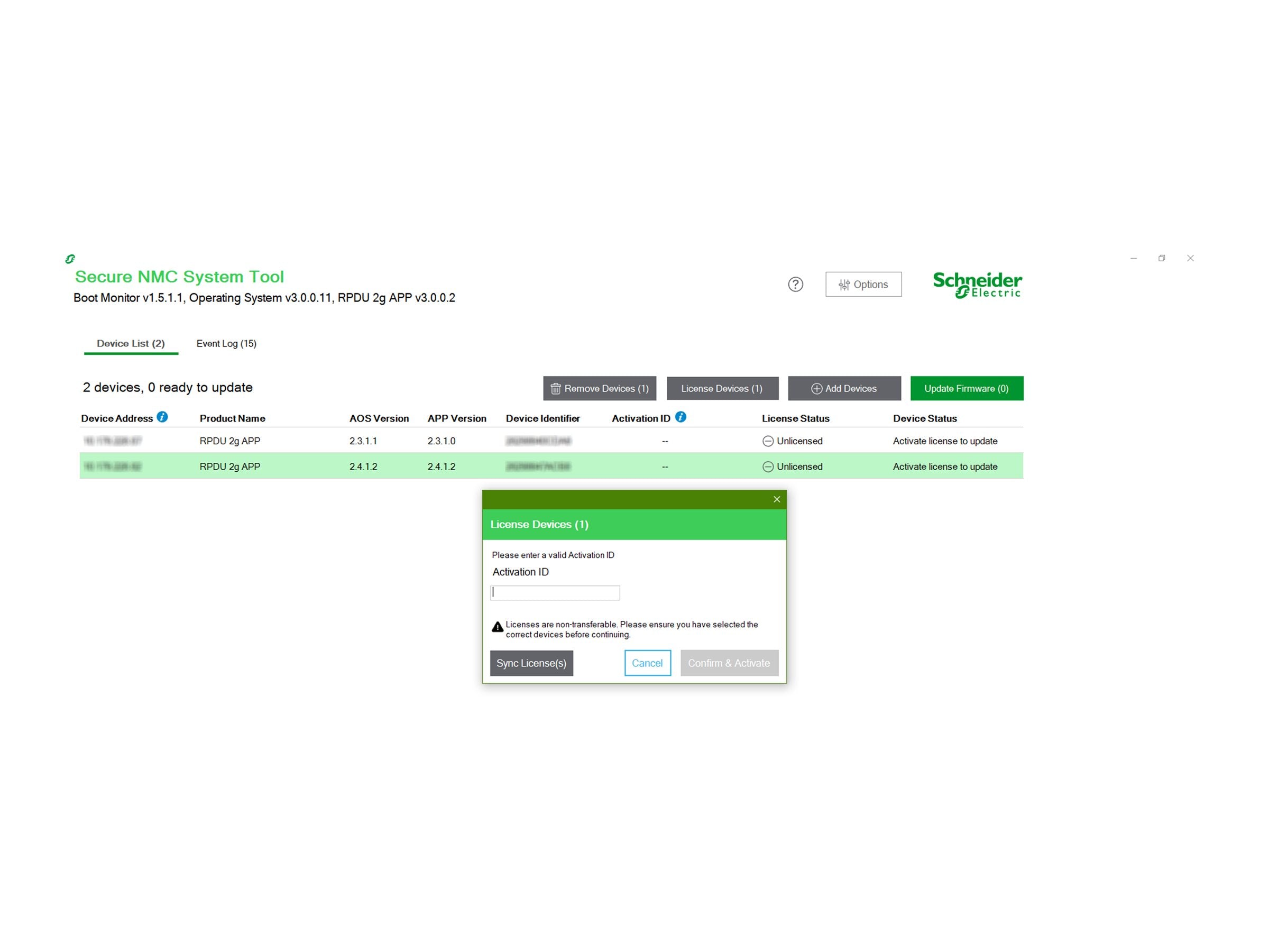 APC NMC3 for 1-Ph rPDU - 6 Year Support Contract License Vorderansicht