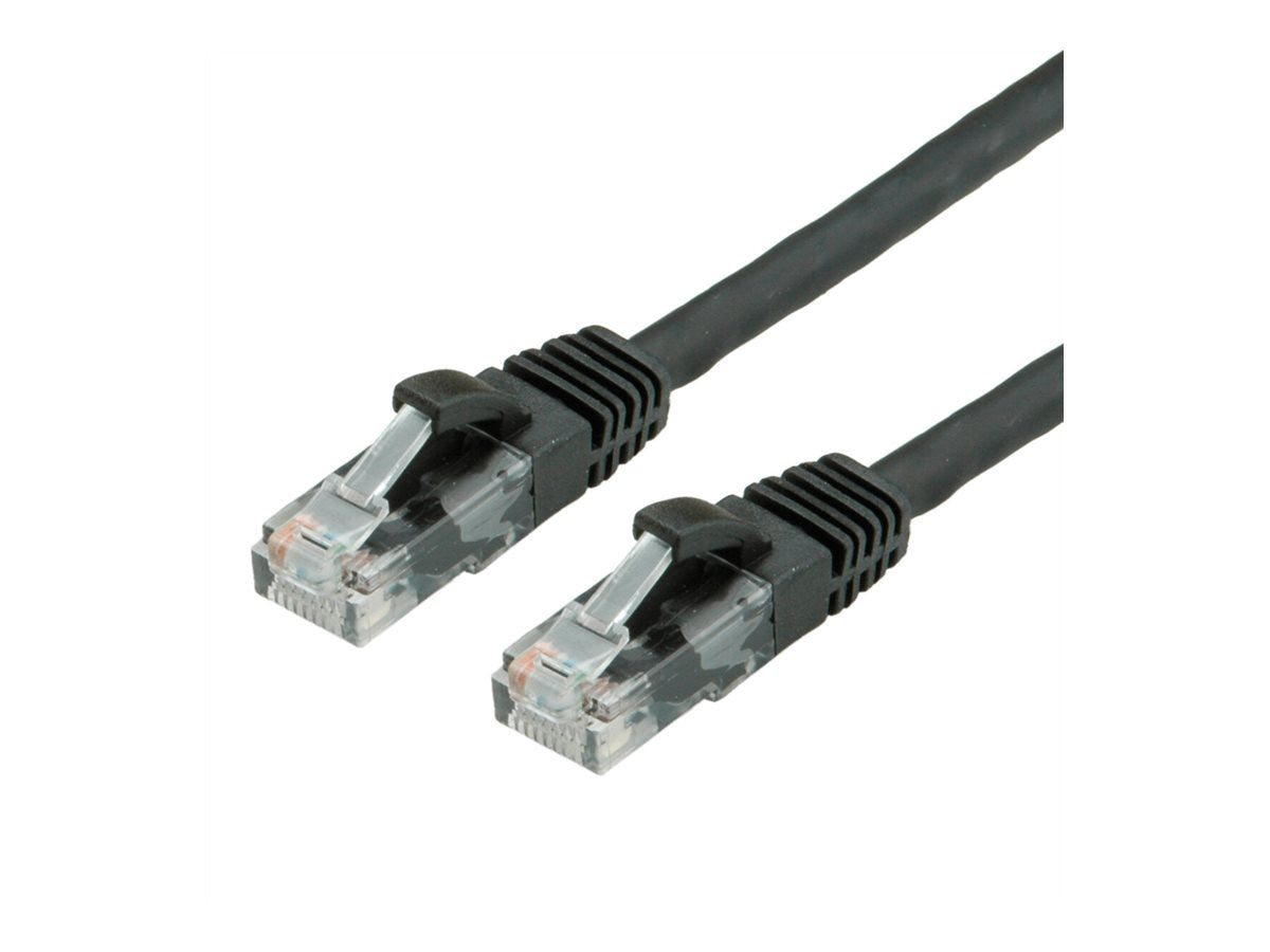 VALUE Patchkabel Kat.6A Class EA UTP schwarz 0,3m Verpackung