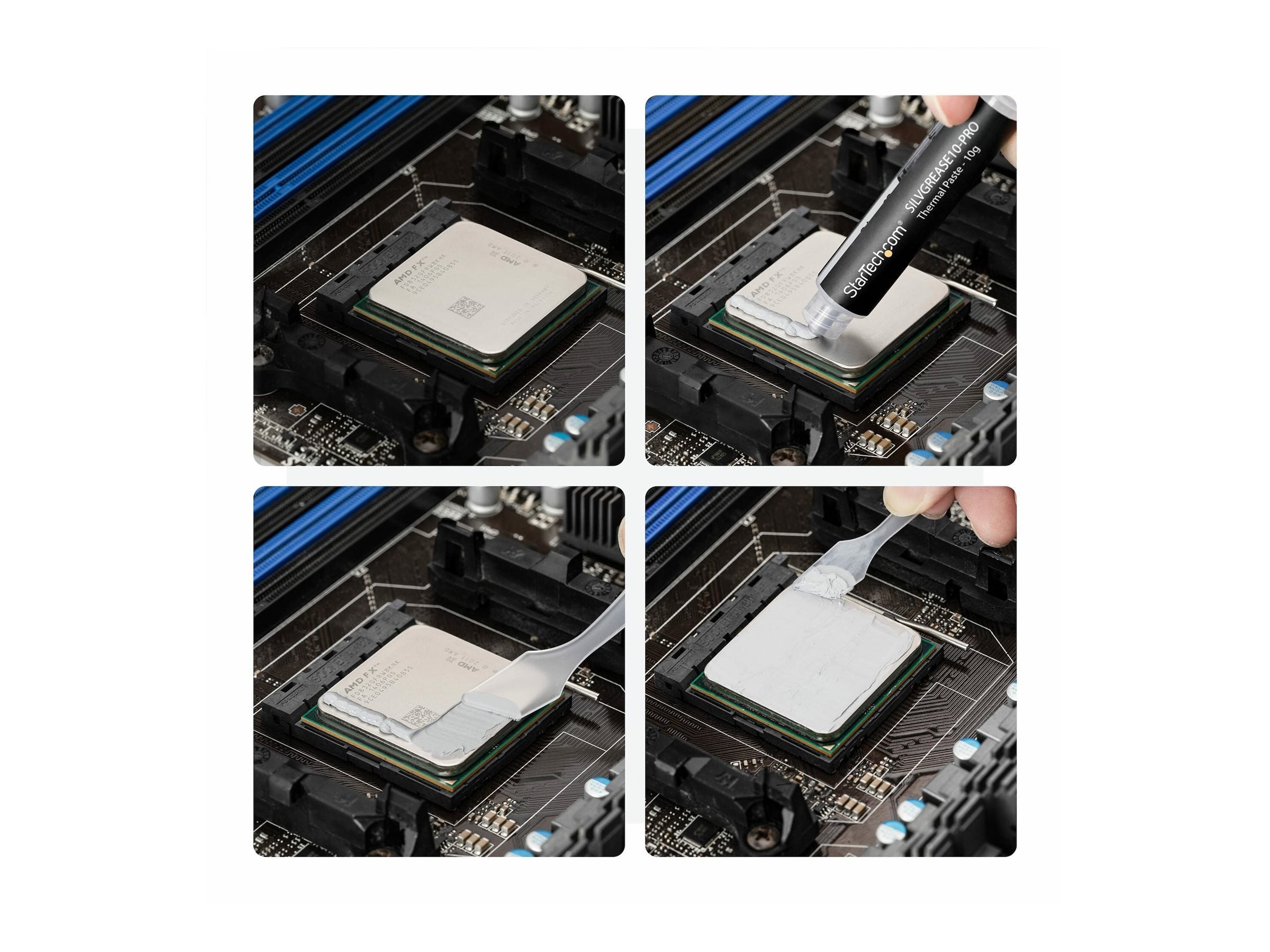 STARTECH.COM Hochleistungs Silikon Wärmeleitpaste Wärmeleitfett fur CPU GPU und ICs verbessert Wärmeableitung