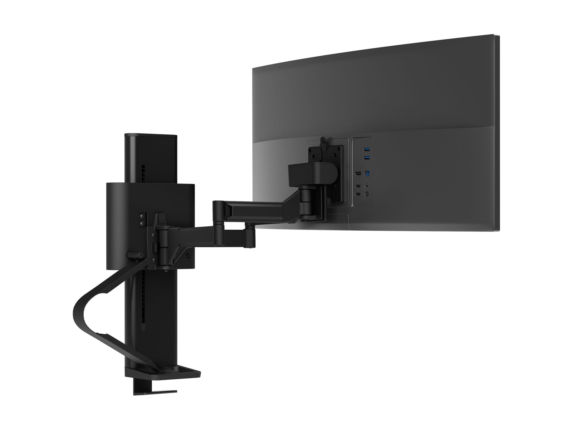 Detailaufnahme der Befestigungsteile des ERGOTRON TRACE MONITOR MOUNT SLIM PROFILE CLAMP MBK
