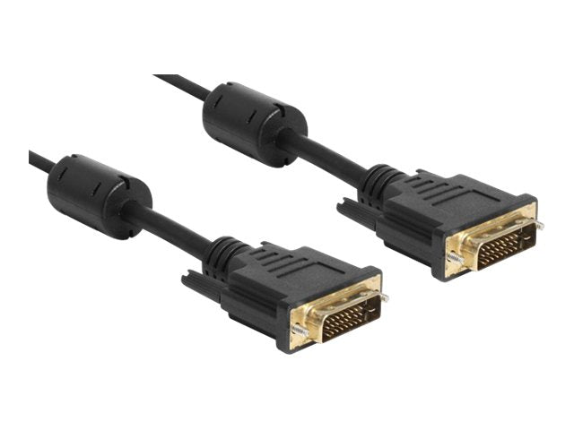 DELOCK DVI 24+1 St > DVI St 2m Kabel Vorderansicht