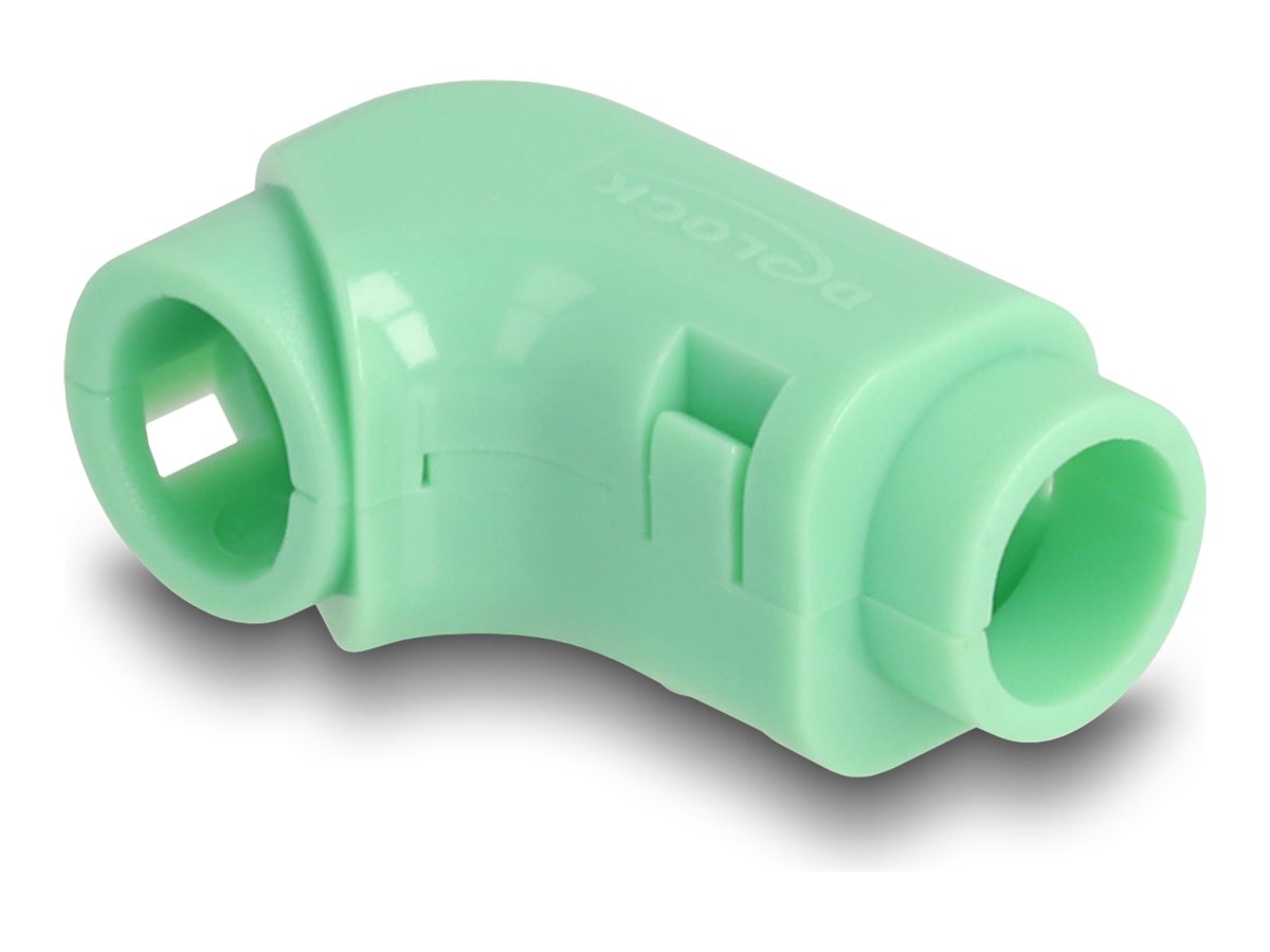 DELOCK Kabel Clips zum Abwinkeln 8 Stuck grun