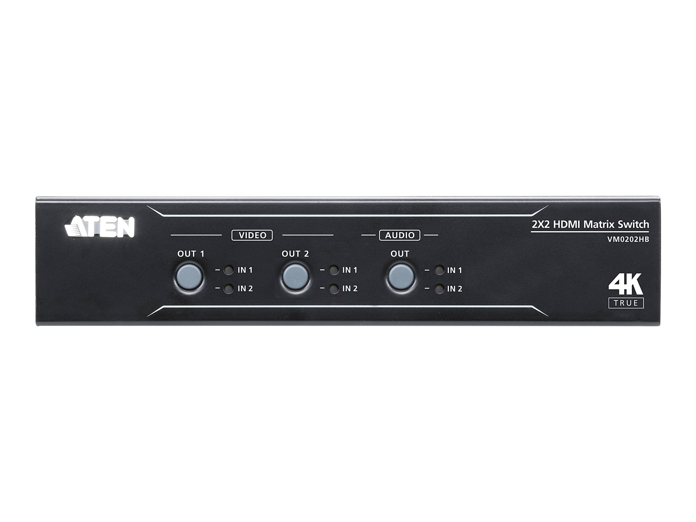 Verpackung des ATEN VM0202HB 2 x 2 True 4K HDMI Audio/Video Matrix Switch