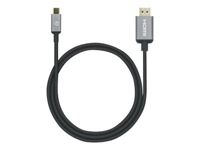 MANHATTAN 4K60Hz USB-C auf HDMI-Adapterkabel Anschlussansicht