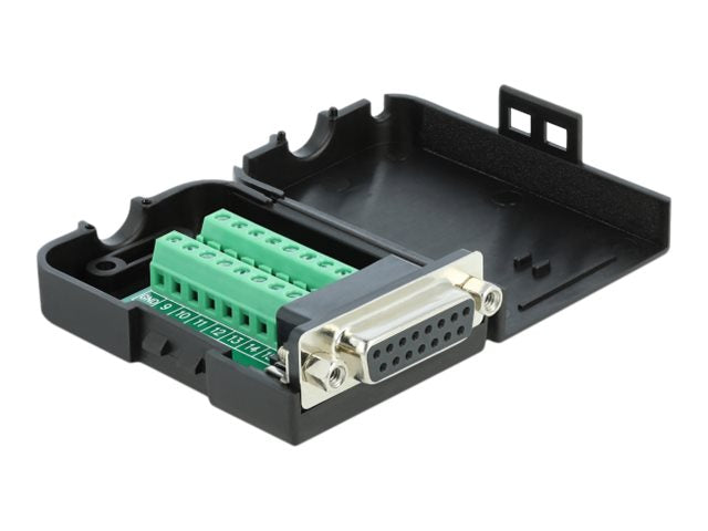 DELOCK Sub-D15 Buchse zu Terminalblock Adapter Verpackung