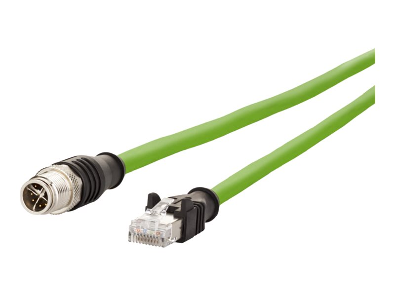 METZ CONNECT Verbindungsleitung M12 ST-RJ45 ST 8-pol X-kodiert gerade-gerade 5m - Vorderansicht