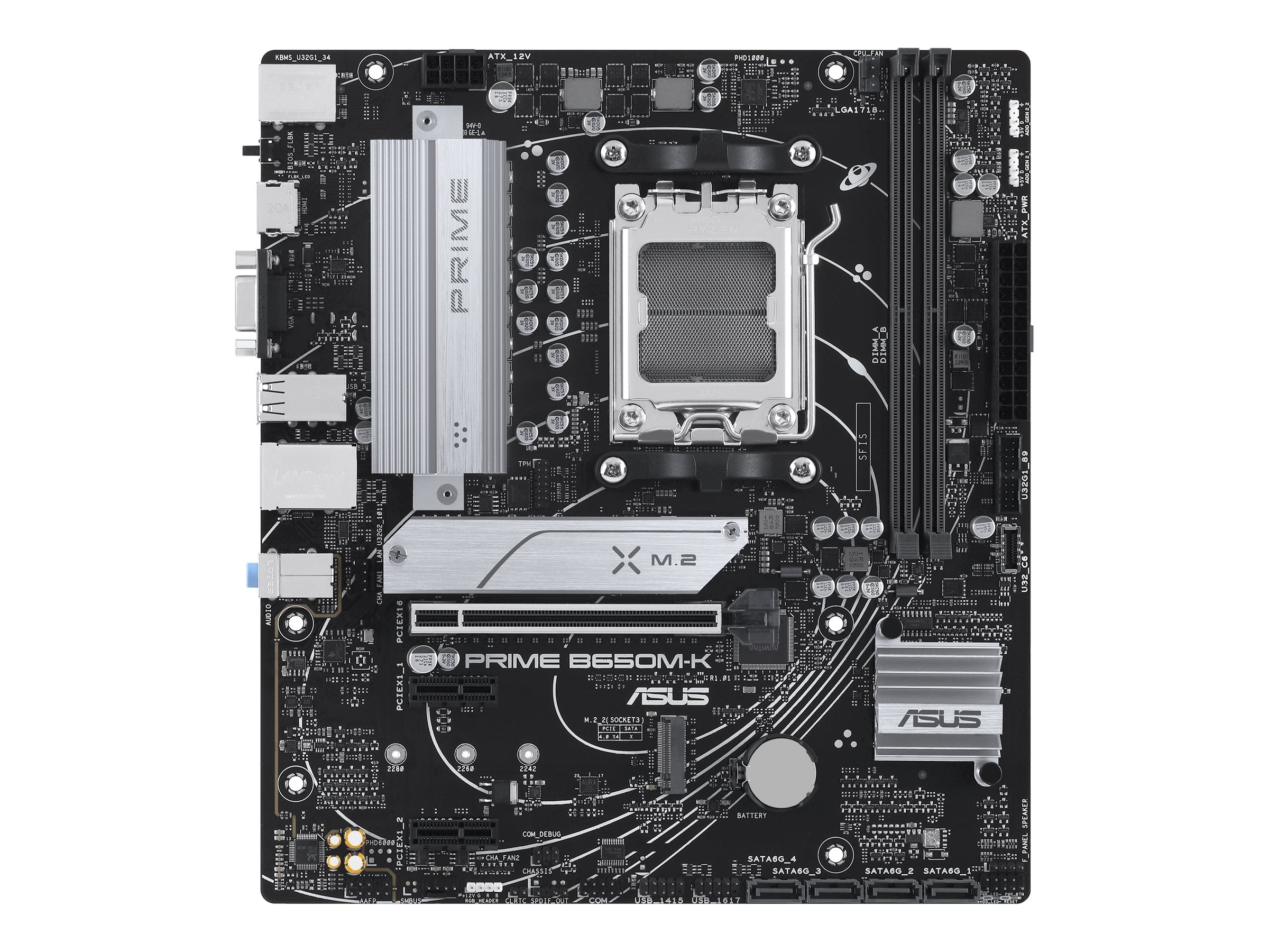 ASUS PRIME B650M-K AM5 Motherboard Vorderansicht