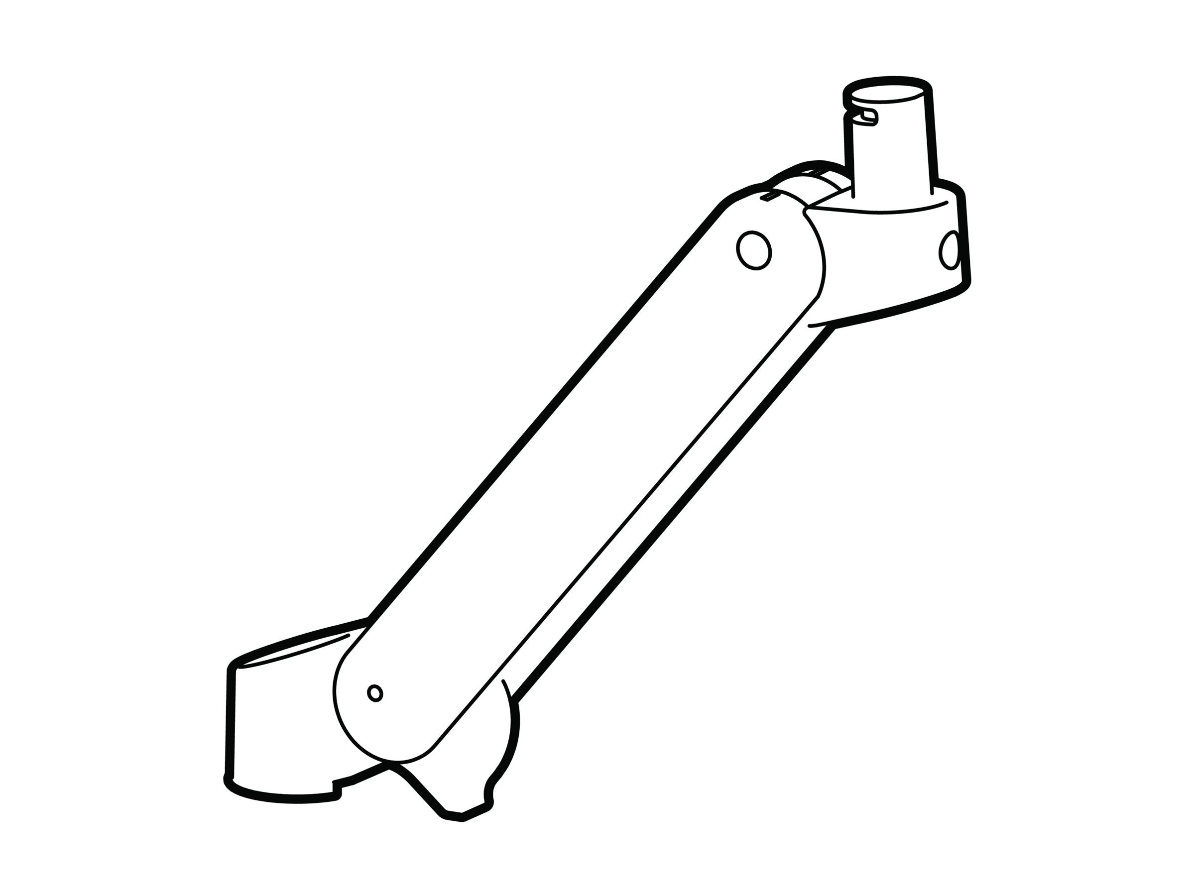 Vorderansicht des ERGOTRON LX PRO ARM KIT darkgrey