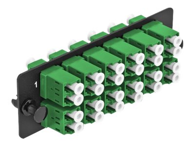 DELOCK LWL Adapter Panel LC Duplex APC 12 Port - Vorderansicht