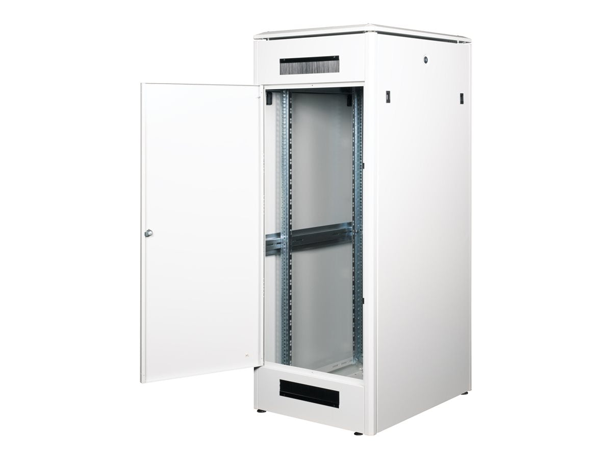 ROLINE Netzwerkschrank Pro 48,26cm 19Zoll 32 HE 600x800 BxT Glastür grau - Vorderansicht