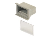 SCHROFF Griff in Trapezform grau ohne Aushebefunktion - KUNSTSTOFFGRIFF 4TE GRAU