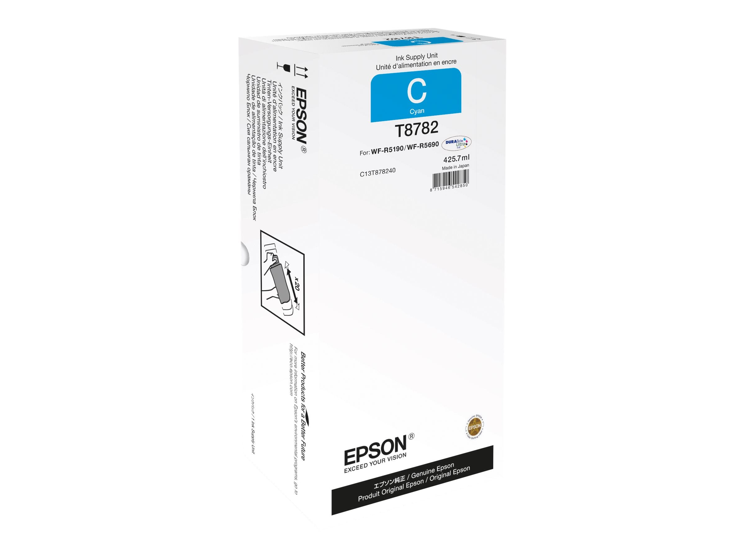EPSON WorkForce Pro WF-R5xxx series Cyan XXL Ink Supply Unit Verpackung