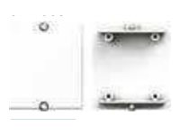 BACHMANN Rahmen Blind mit Anschraubdome weiss