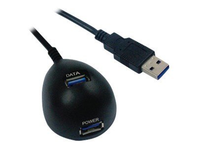 VALUE USB 3.2 Gen 1 Dockingkabel Dome schwarz 1,5m Vorderansicht