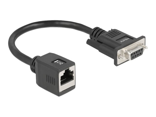 DELOCK Serieller Adapter DB9 zu RJ45 - Vorderansicht