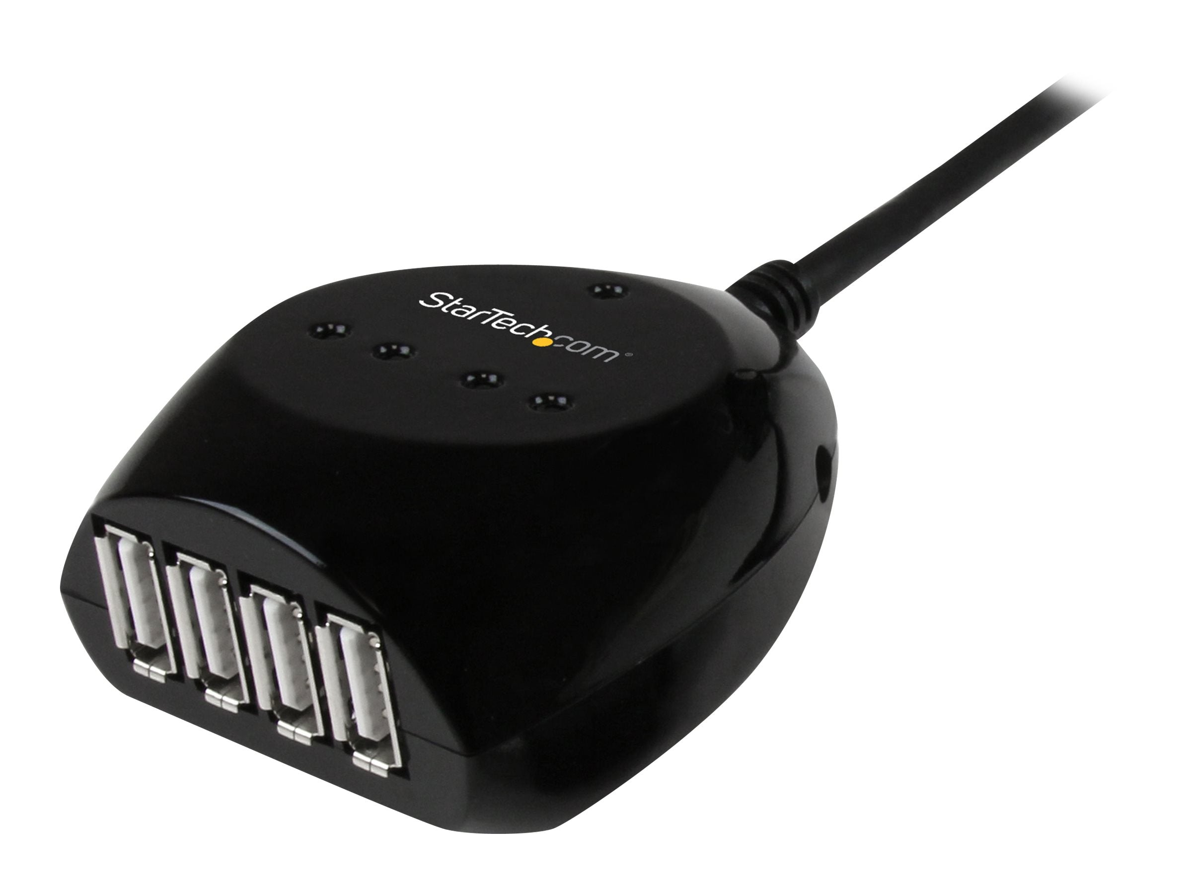STARTECH.COM 15m USB 2.0 Kabel aktiv mit 4 Port USB Hub - Anschlussansicht