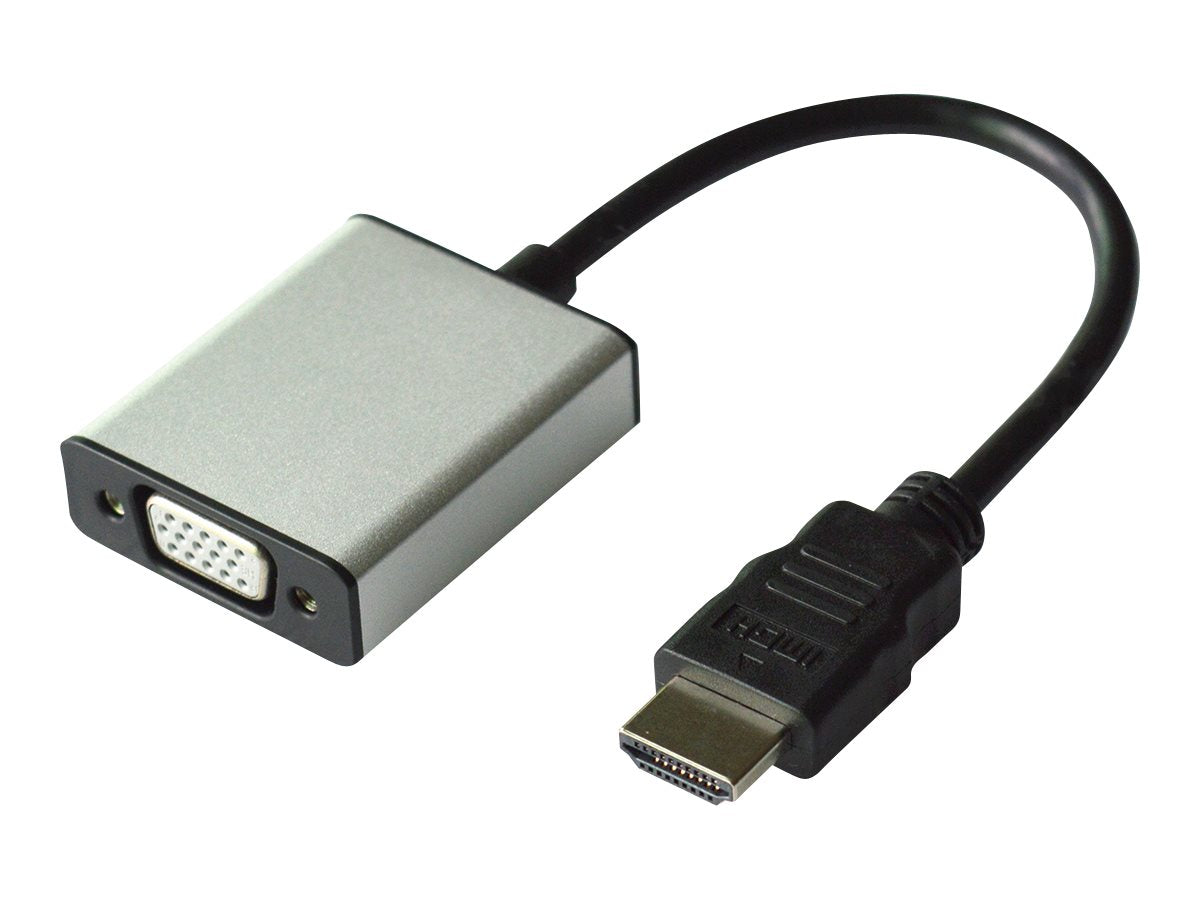 VALUE Adapterkabel HDMI zu VGA+3,5mm-Audio Stereo Vorderansicht
