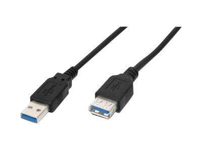 DIGITUS USB3.0 Verlängerungskabel 3m USB A/M zu A/F - Vorderansicht