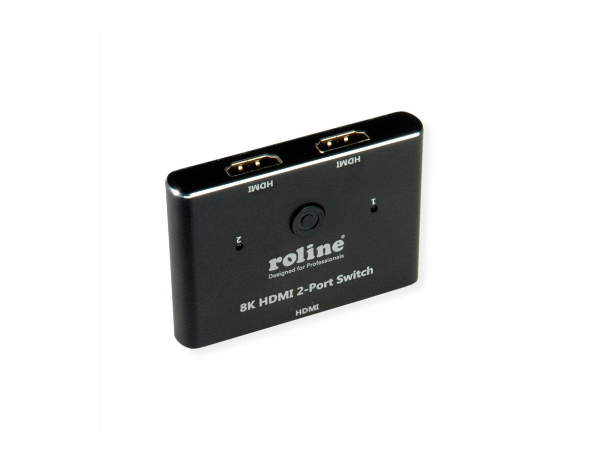 ROLINE 8K HDMI Switch 2-fach Vorderansicht