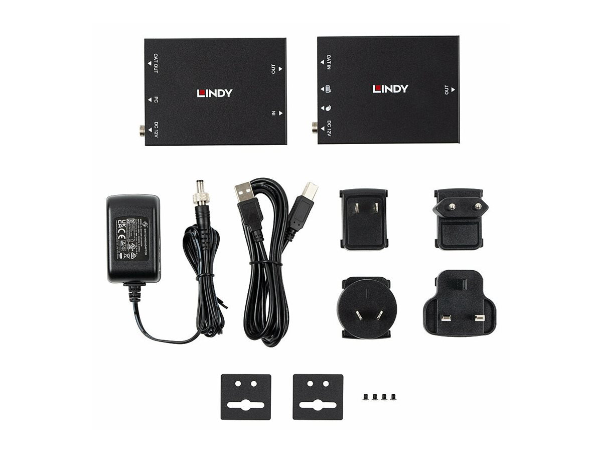 LINDY 100m Cat.6 HDMI & USB KVM Extender Vorderansicht