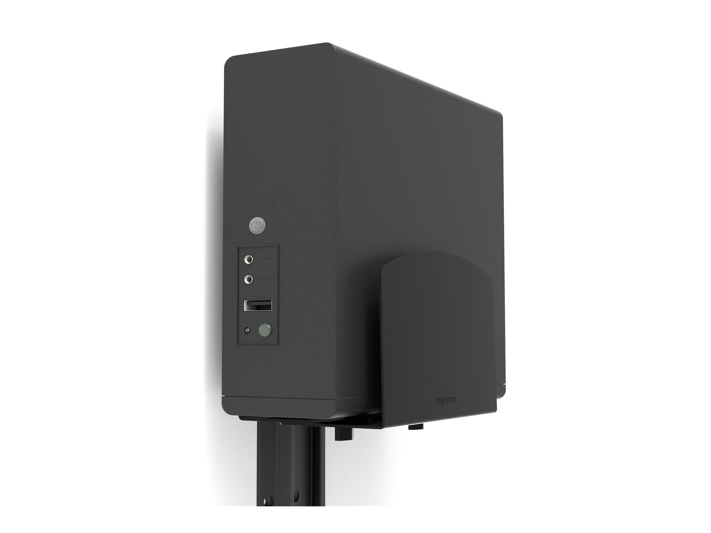 Vorderansicht des ERGOTRON MEDIUM PC MOUNT FOR LX PRO WALL SYSTEM black