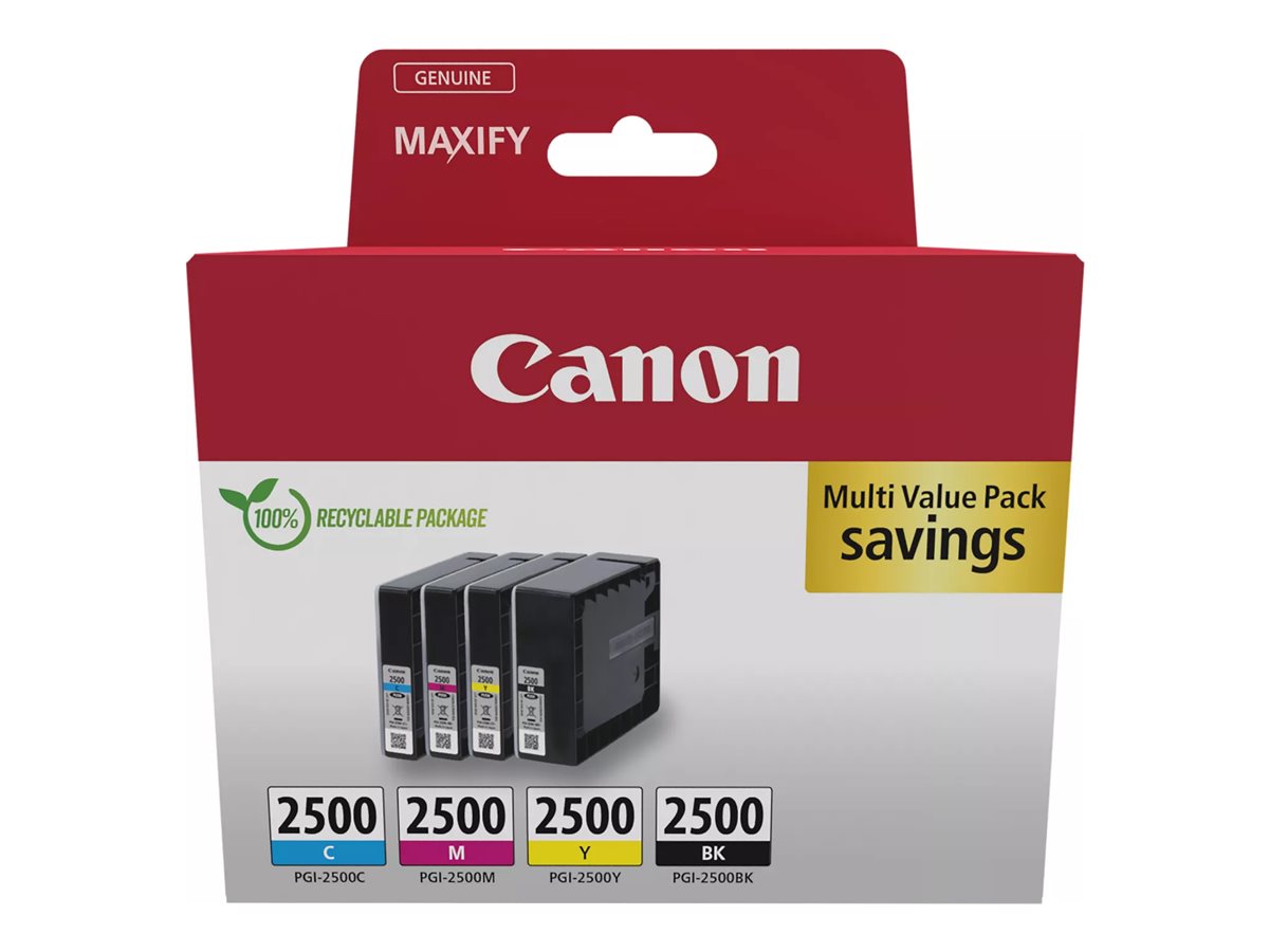 CANON PGI-2500 Ink Cartridge BK/C/M/Y MULTI - Vorderansicht