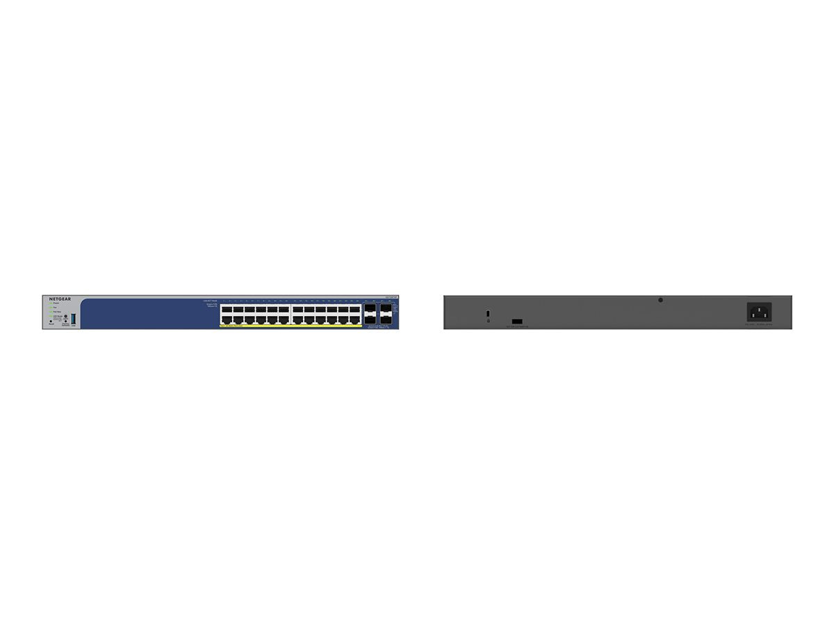 NETGEAR 24P GE POE++ Smart Switch GS728TXUP Vorderansicht
