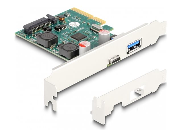 DELOCK PCI Express x4 Karte Vorderansicht
