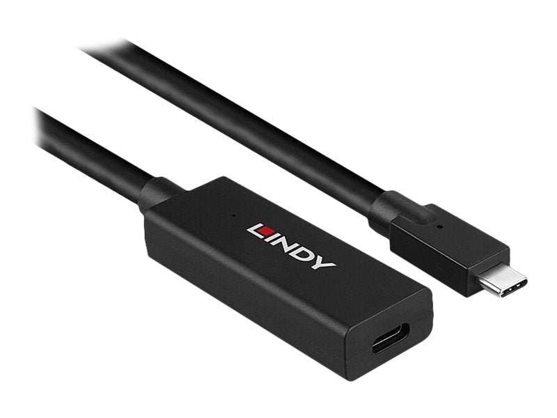 LINDY 5m USB 3.2 Gen 2 C/C Aktivverlängerung Anschlussansicht