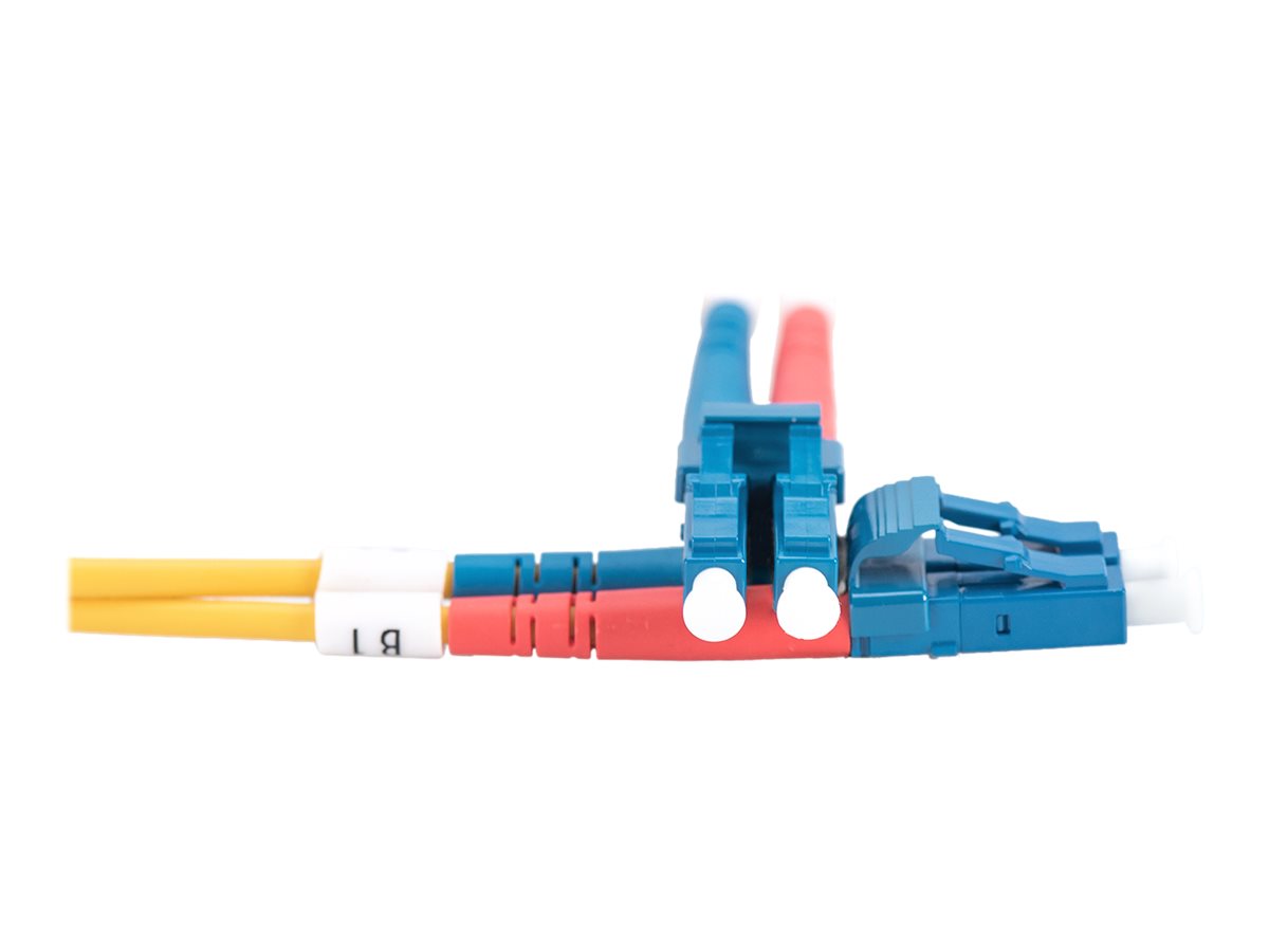 DIGITUS LWL Patchkabel LC/LC 09/125um Singelmode Duplex Halogenfrei gelb 10m - Verpackung