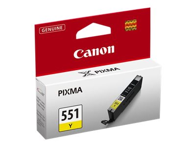 CANON 1LB CLI-551Y Tintenbehälter Gelb Verpackung