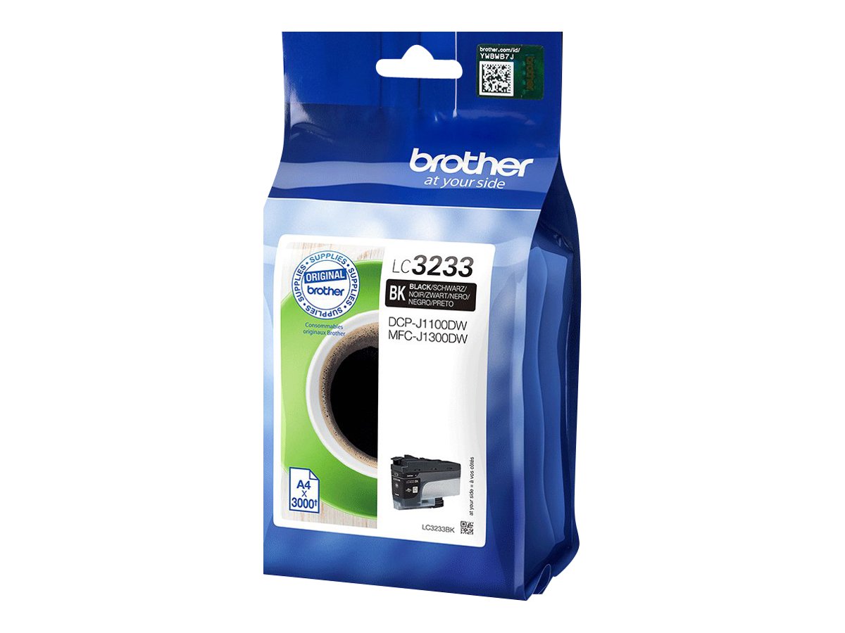BROTHER LC-3233BK Tintenpatrone Schwarz Seitenansicht