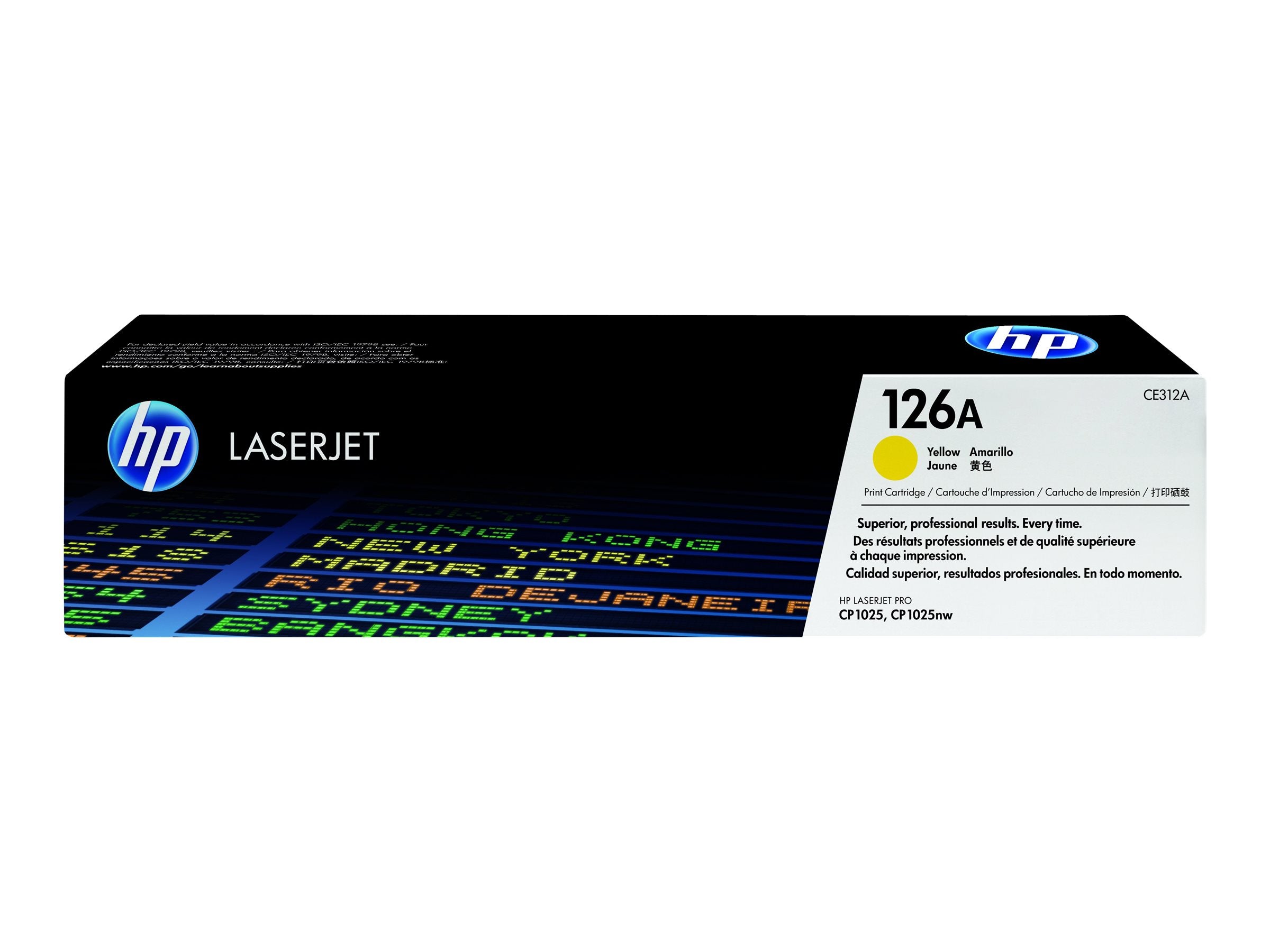 HP 126A Tonerpatrone CE312A gelb Vorderansicht