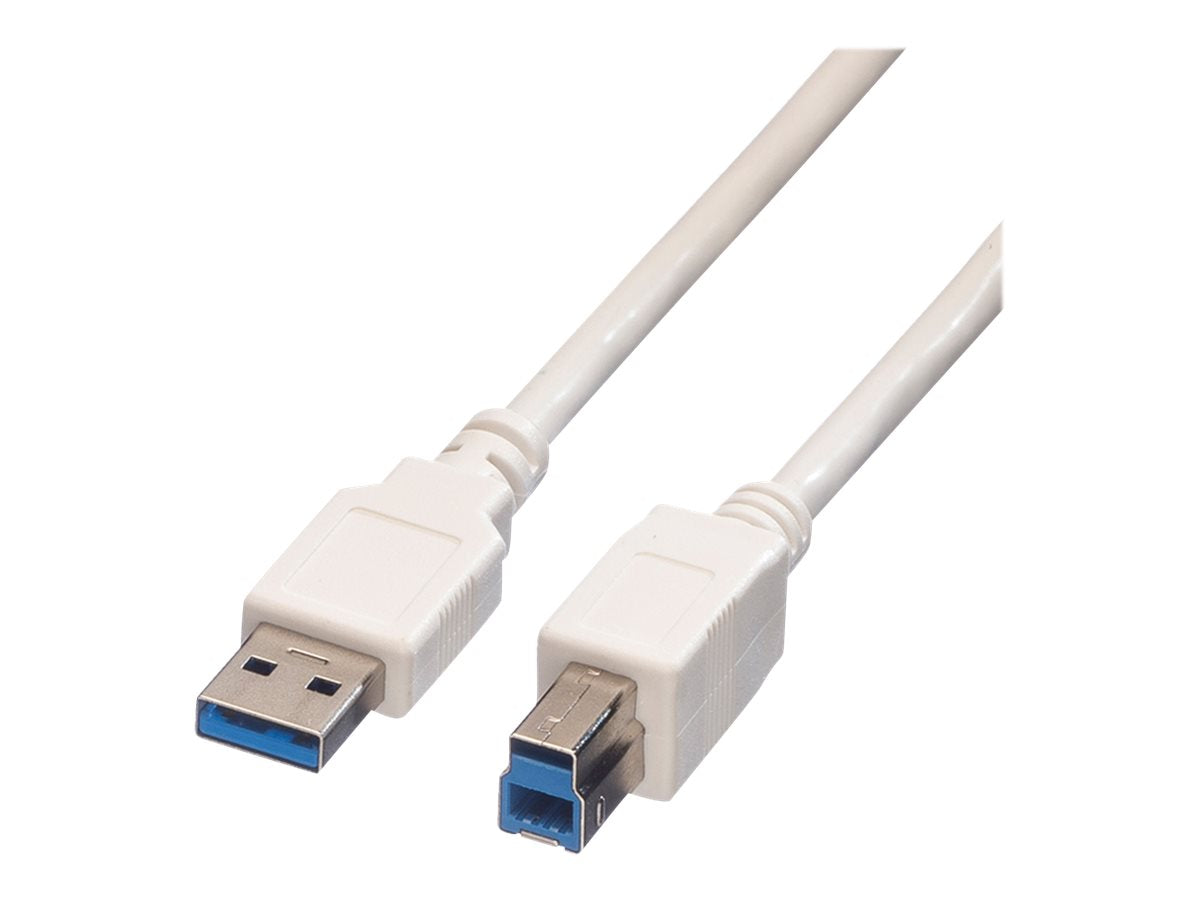 VALUE USB 3.2 Gen 1 Kabel Typ A-B weiss 1,8m - Detailaufnahme