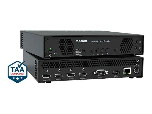 MATROX Maevex 6152 Quad 4K HDMI Decoder Video over IP
