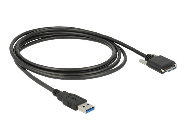 DELOCK Kabel USB 3.0 A Stecker > USB 3.0 Micro-B Stecker 3m - Vorderansicht