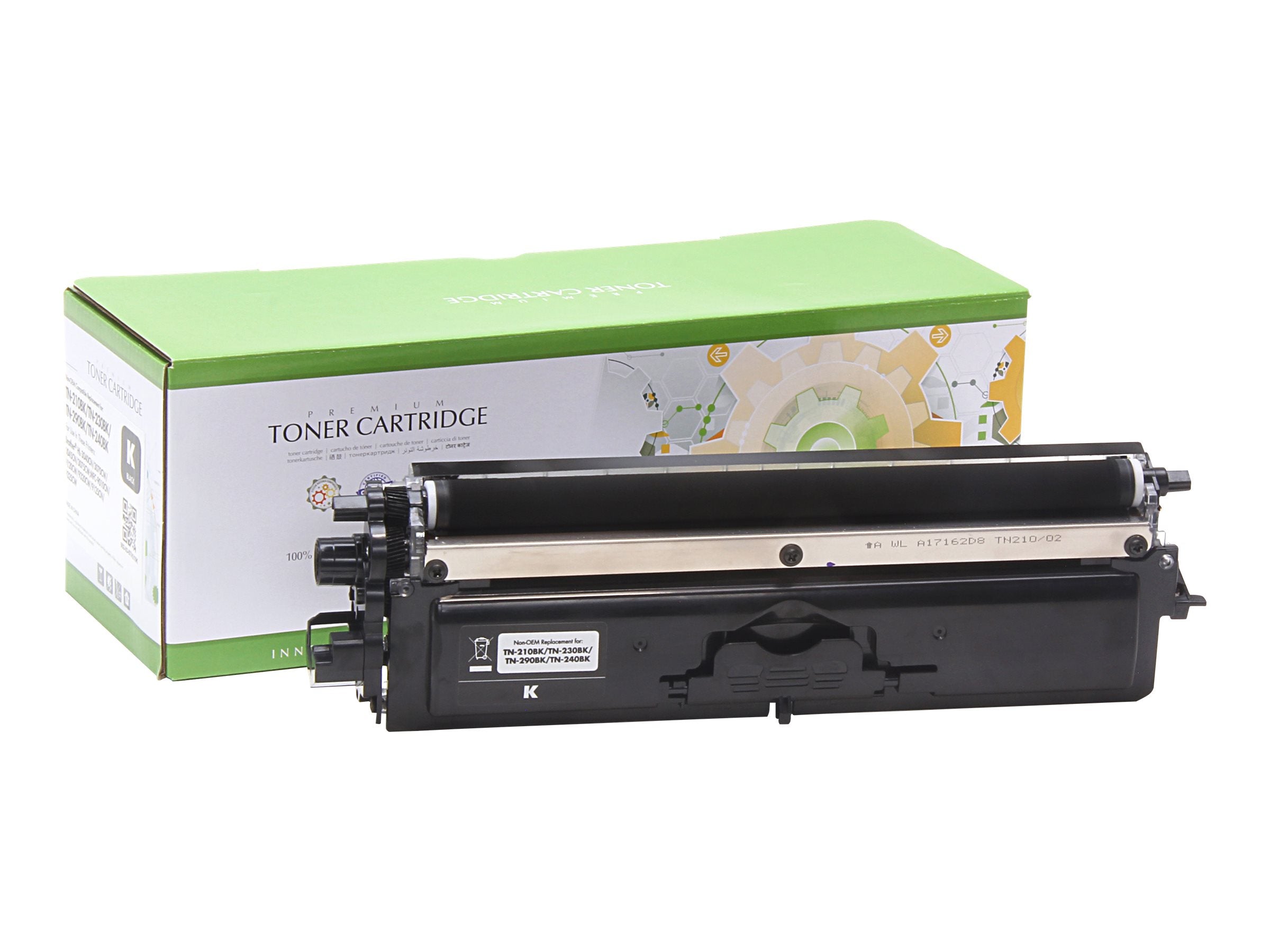 STATIC Tonerpatrone Brother TN-210BK/TN-230BK/TN-360BK schwarz - Vorderansicht