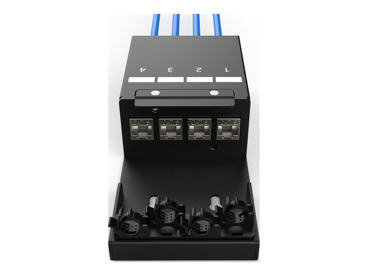 DIGITUS Consolidation Point Box 4 ports Keystone modules - Vorderansicht