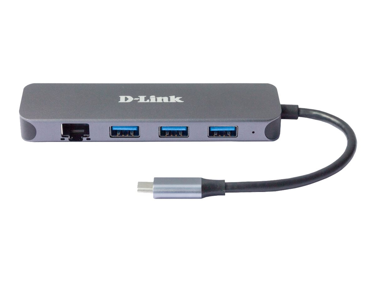D-LINK DUB-2334 5-in-1 USB-C Hub Rückansicht