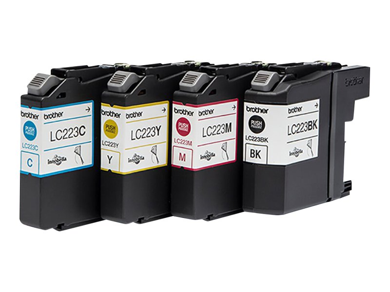 BROTHER LC-223 Tinte schwarz und dreifarbig Detailansicht