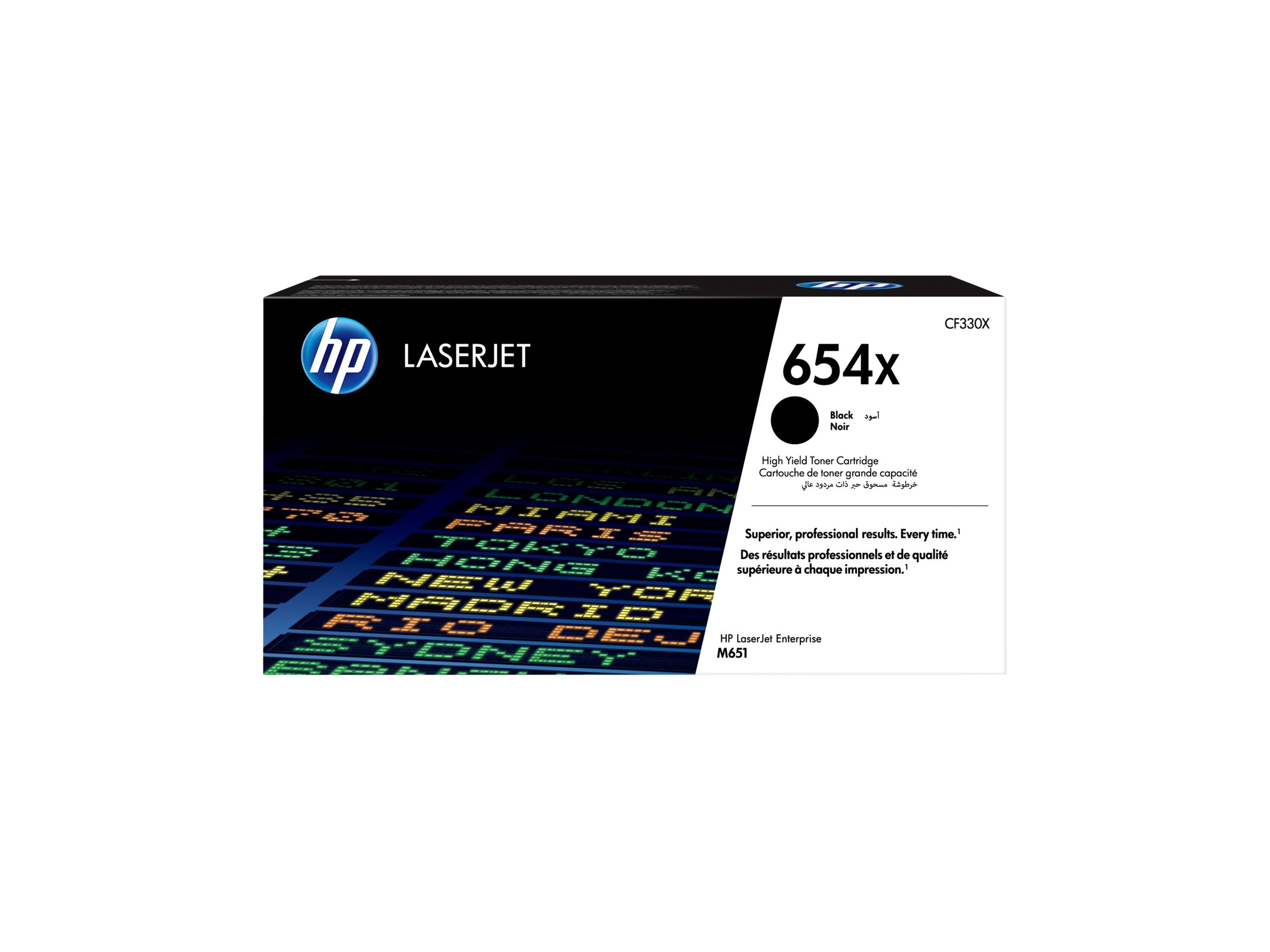 HP 654X Tonerpatrone Vorderansicht