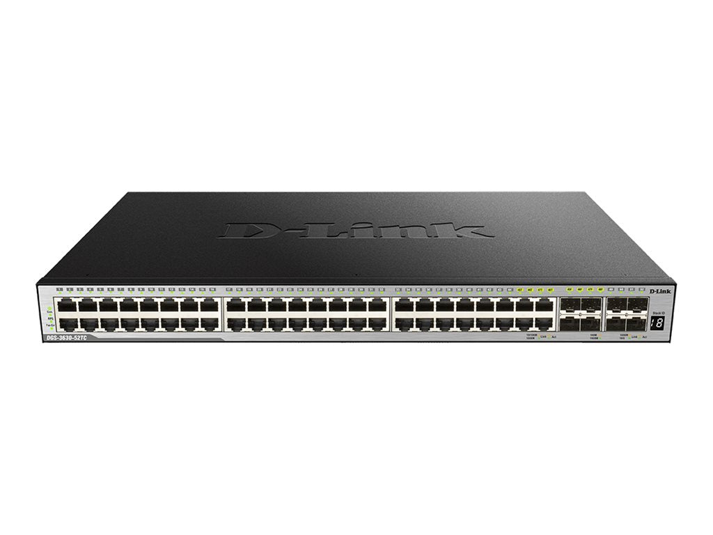 D-LINK DGS-3630-52TC/SI/E 52-Port Layer 3 Gigabit Stack Switch Vorderansicht