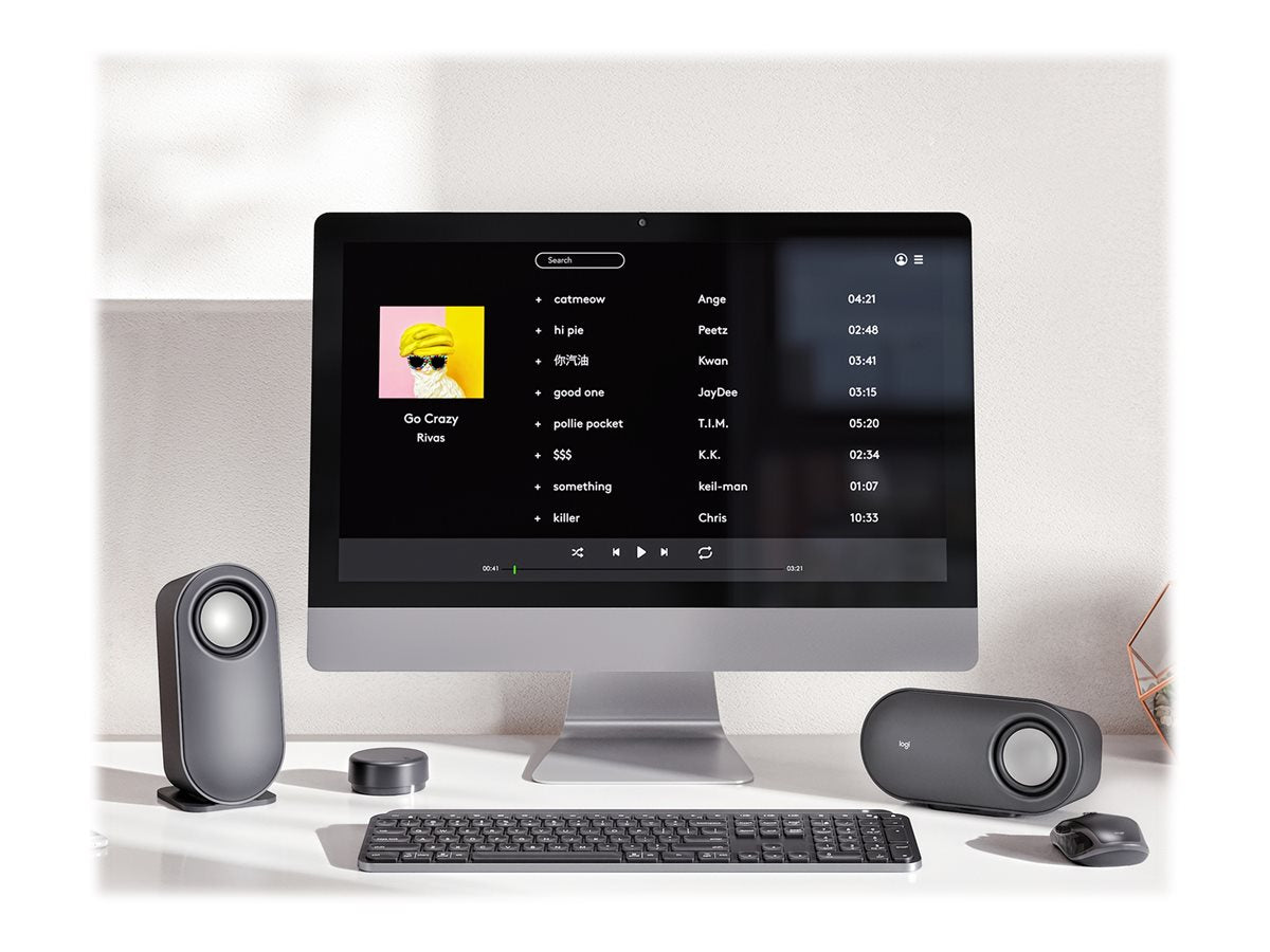 LOGITECH Z407 Lautsprechersystem für PC - Seitenansicht