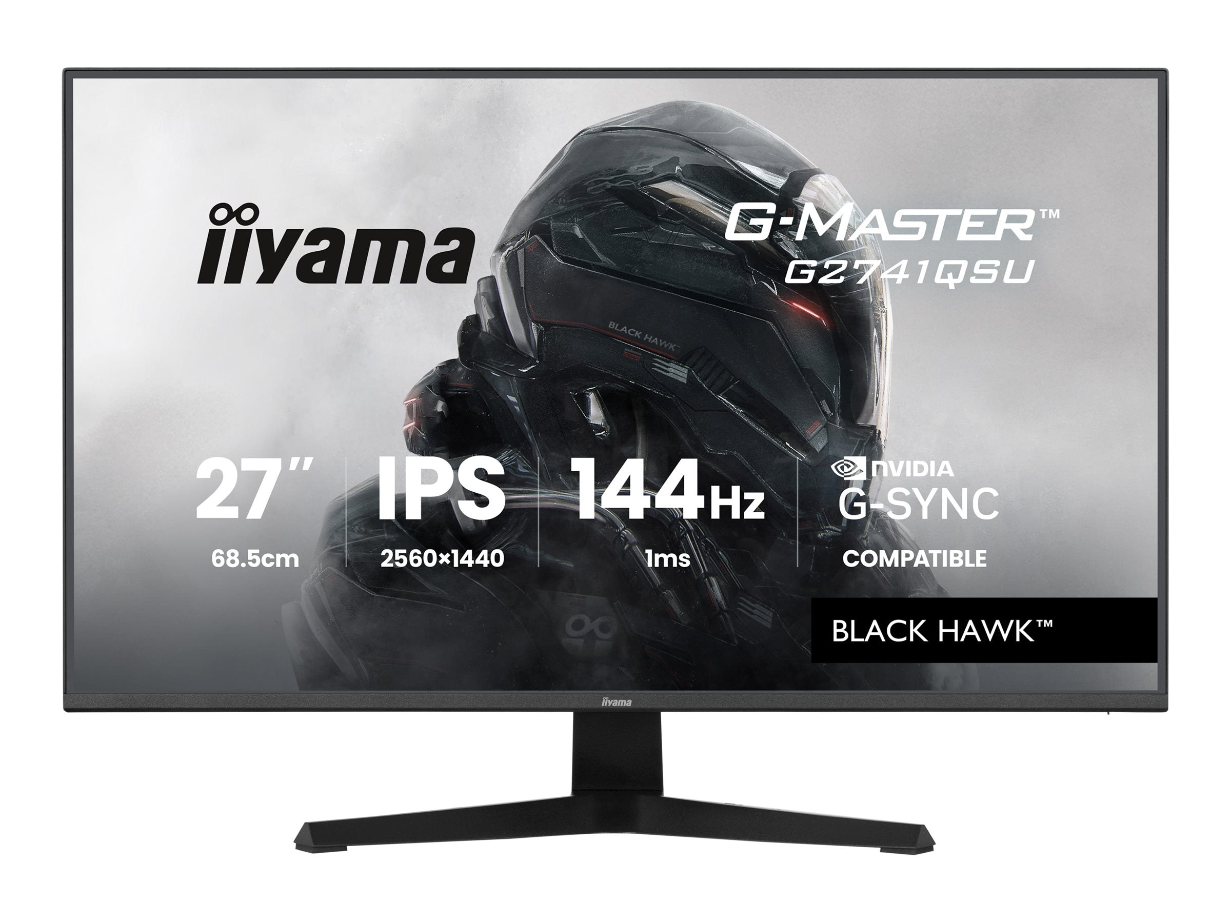 IIYAMA G2741QSU-B1 27 Zoll Gaming Monitor Vorderansicht