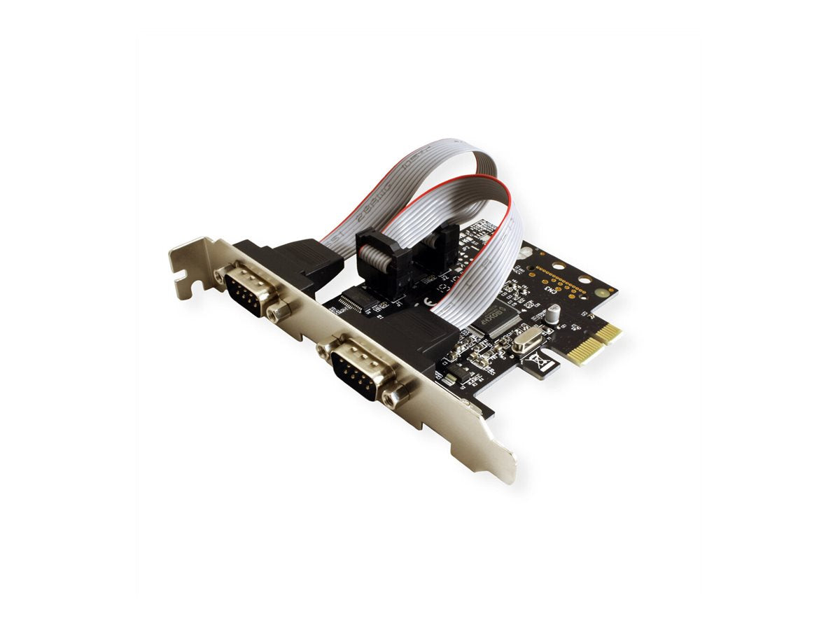 VALUE PCI-Express-Karte Seriell RS232 D-Sub 9 2 Ports Verpackung